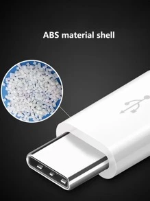 1pc Type-C Charger Cable Adapter - White - View 5