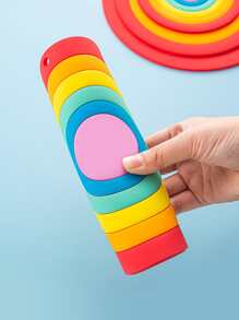 1入組PVC可愛彩虹設計防滑桌墊 - 紅色 - 查看 3