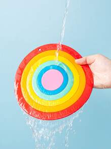 1入組PVC可愛彩虹設計防滑桌墊 - 紅色 - 查看 4