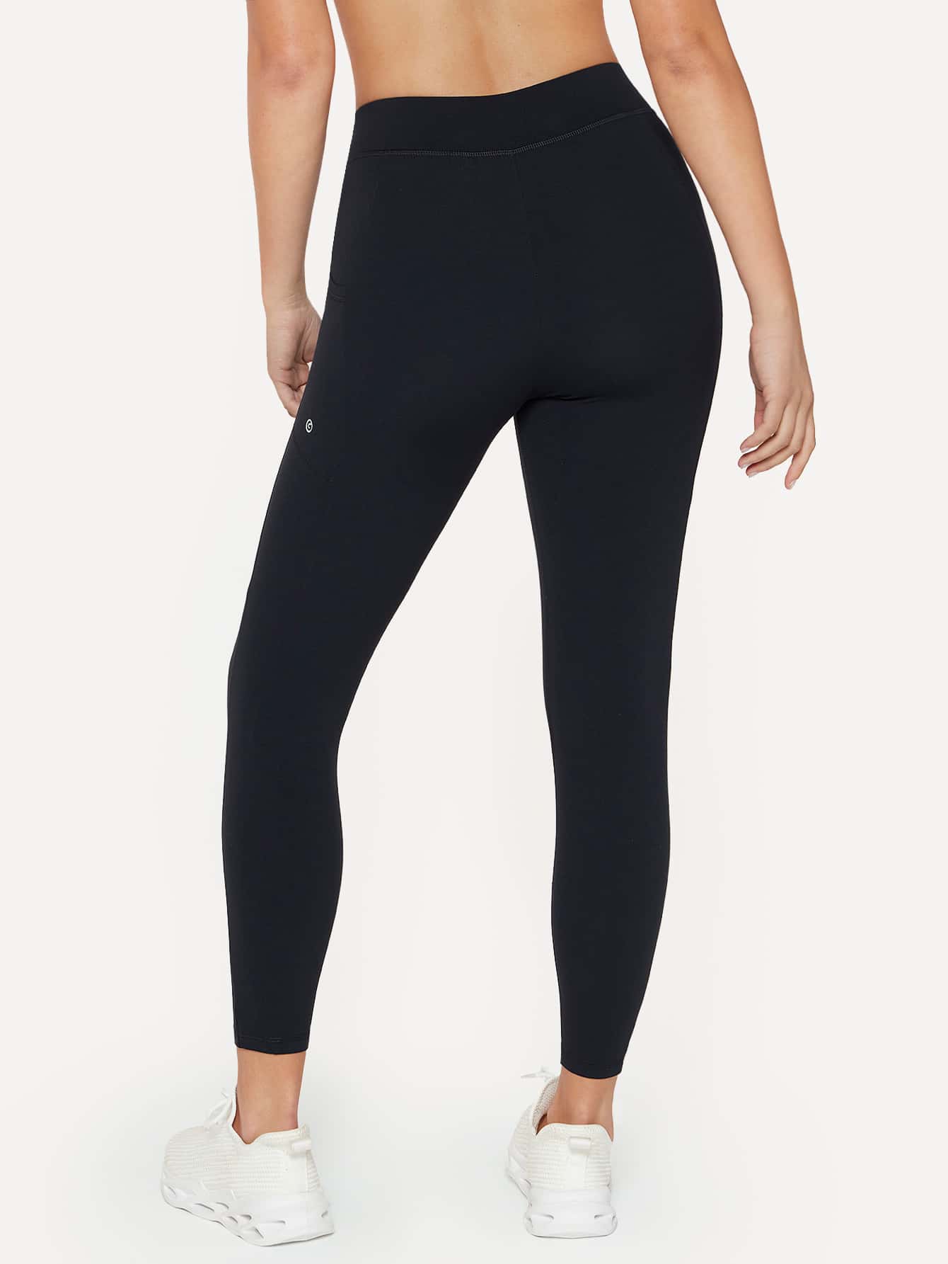 24" FeatherFit™ Workout Tights Ultra-Stretchy Lightweight Drawstring Waist Running Leggings With Side Pocket