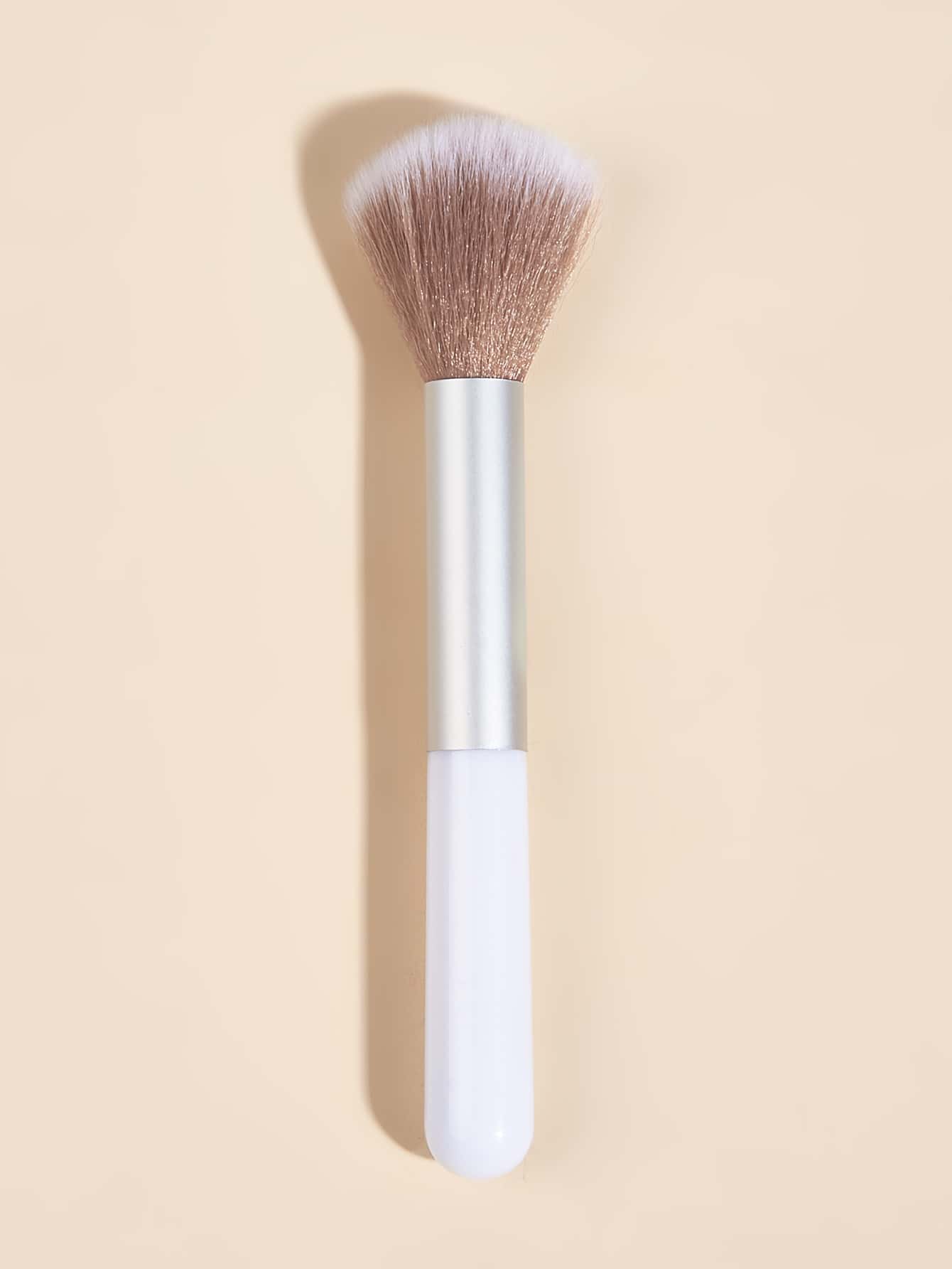 1 brocha portátil para resaltar y brocha para rubor - Blanco - Ver 1