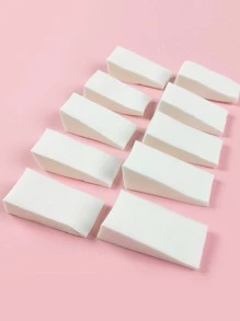 10pcs White Simple Nail Buffer Sanding Block Files Sponge Nail Polisher Professional Manicure Tools For Acrylic Nails Care For Optimum Natural Nail Care