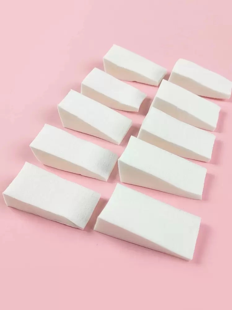 10 piezas Blanco Sencillo Bloque de lija Archivos Esponja Pulidora de uñas Herramientas profesionales de manicura para el cuidado de uñas acrílicas, cuidado de uñas naturales óptimo, suministros de uñas, herramientas de uñas, herramientas de arte de uñas, de vuelta a la escuela, uñas, herramientas de uñas para uñas postizas, herramientas de manicura y pedicura - Blanco - Añade 3
