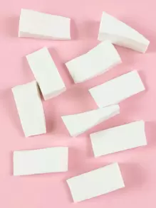 10pcs White Simple Nail Buffer Sanding Block Files Sponge Nail Polisher Professional Manicure Tools For Acrylic Nails Care For Optimum Natural Nail Care