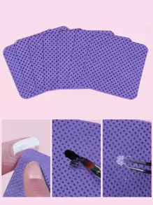 Misscheering 300 Stück fusselfreie Nageltücher, Nagellackentferner Pads für Wimpernverlängerung, weiche Vlies-Nagellackentferner-Pads mit Aceton für Nagelvorbereitung und Gelpolirentfernung