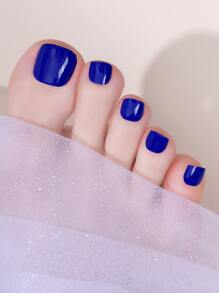 Beauty Sticker 1 tấm Nhãn dán nghệ thuật móng chân rắn & 1 dũa móng tay - Xanh đậm - Xem 5