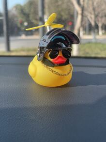 Adorno de coche con diseño de pato, pato de goma - Amarillo - Ver 2