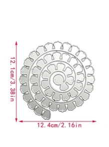 1 Máy Tính Hadfield Thép Cắt Chết, Hình Hoa Sáng Tạo DIY Khắc Stencil Thủ Công Chết - Bạc - Xem 2