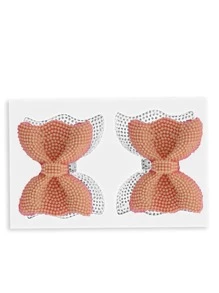 1 szt. 2 sztuki kokardki silikonowej formy do majsterkowania - Jasnoszary - Zobacz 3