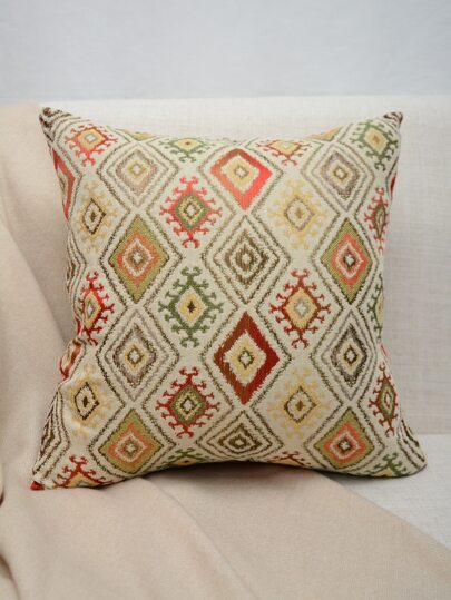 1入組幾何提花靠墊套不附帶垫芯