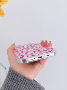 1 x Vỏ điện thoại in hình da báo trong suốt - Nhiều màu - Xem 2