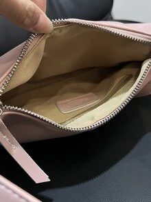 Stitch Detail Hobo Bag - Pink - View 5