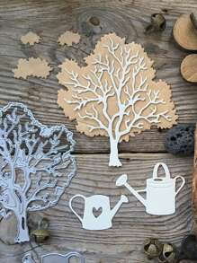 1個樹形澆水壺和切割刀模具 - 銀色 - 查看 1