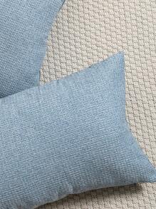 1 件纯色纹理沙发垫套或腰枕套，不含枕芯