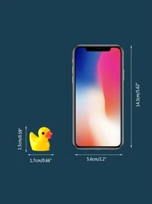 10入組/套迷你ABS花園卡通鴨形裝飾物適用於戶外園藝草坪裝飾