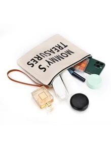 3pcs Letter Graphic Diaper Bag