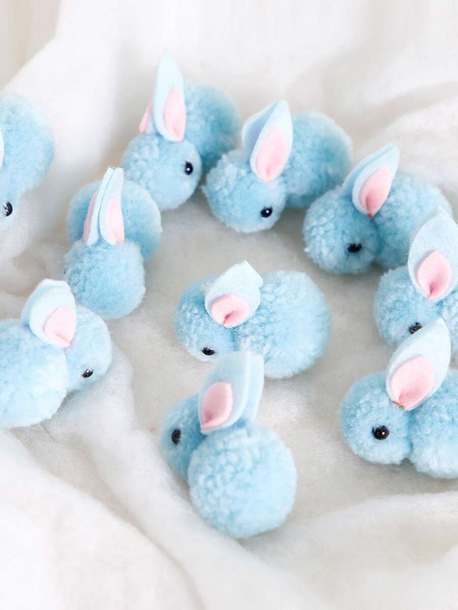 5 piezas Decoración de costura creativo dulce con diseño de conejo para casa - Azul - Ver 1