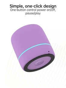 Loa mini cầm tay dùng pin Lithium, đèn LED nhấp nháy, có chức năng thở. - Màu tím - Xem 4