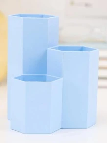1pc Plain Pen Holder - Blue - View 1