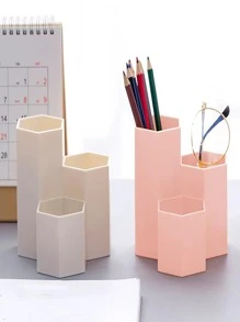 1pc Plain Pen Holder - Blue - View 2
