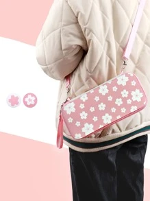 5pcs Double-sided Floral Pattern Bag Compatible With Nintendo Switch - Multicolor - View 2