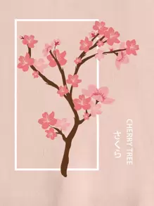 INAWLY Plus Floral & Letter Graphic Drawstring Thermal Lined Hoodie, For Winter Fall Cloth For Women Autumn