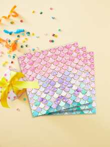 20入組魚鱗圖案一次性餐巾紙派對用彩色餐巾紙 - 彩色 - 查看 1