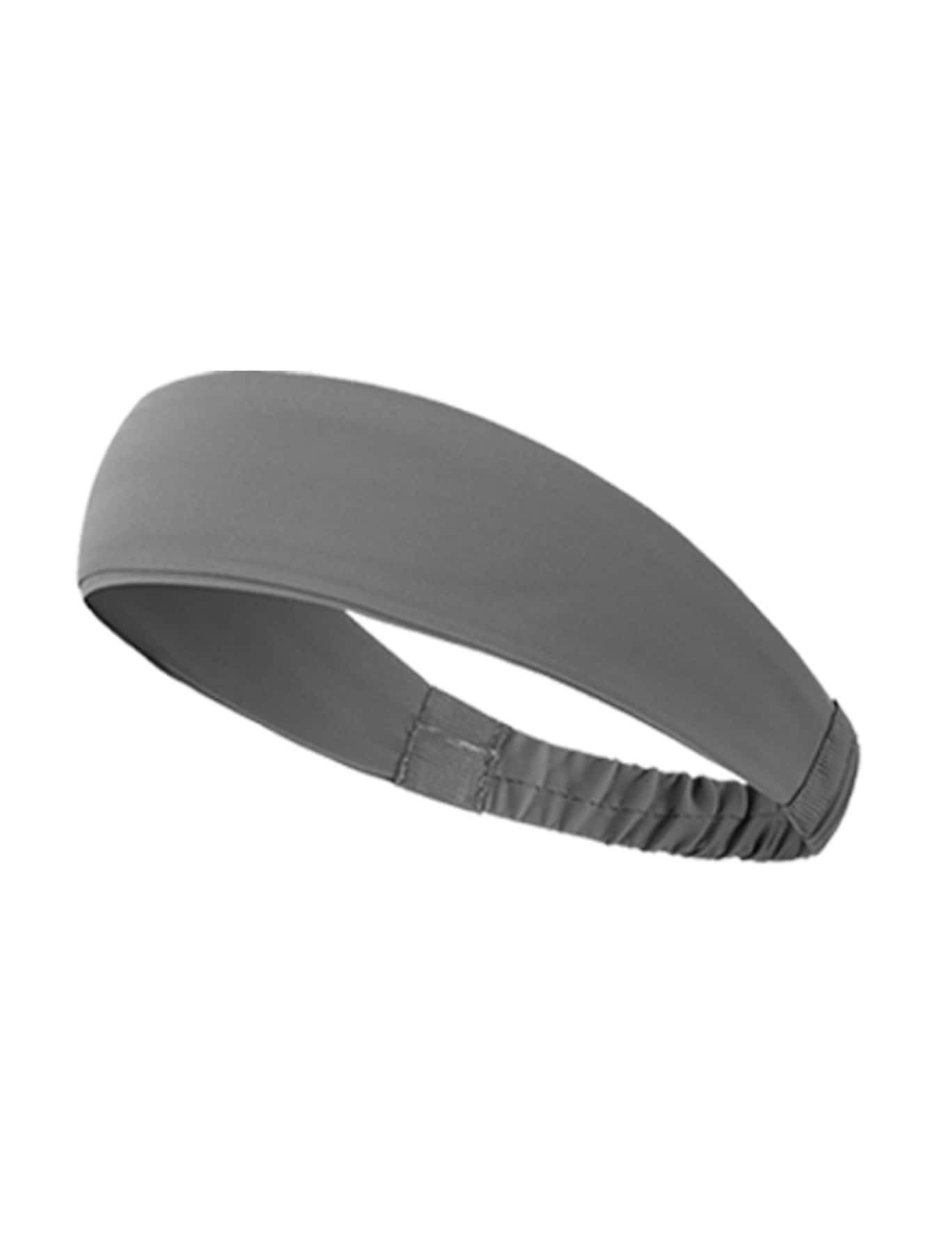 1pc Sweat-absorbent Outdoor Sports Hair Band - Grey - View 1