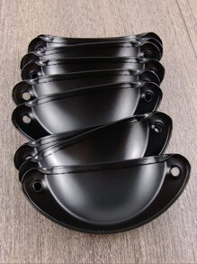 10pcs/set Black Drawer Knob, Semicircle Shaped Drawer Pull Drawer Handle For Home - Black - View 9