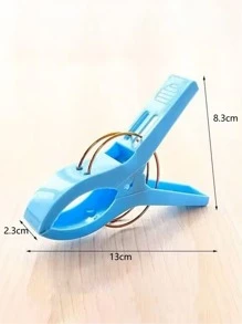 4 cái Kẹp sấy chống gió, Bộ móc treo quần áo bằng nhựa đơn giản cho gia đình - Nhiều màu - Xem 3