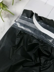 1入組黑色一次性桌布和1入組桌裙 - 黑色 - 查看 3