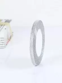 1入組閃光禮品包裝絲帶銀色絲帶適合派對DIY - 銀色 - 查看 1