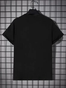 Manfinity RebelGame Men Cartoon Graphic Tee - Black - View 2