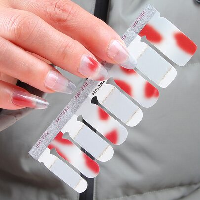 2sheets Ombre Nail Art Sticker & 1pc Nail File