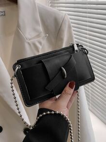 個性化手提包行動電話袋 - 黑色 - 查看 2