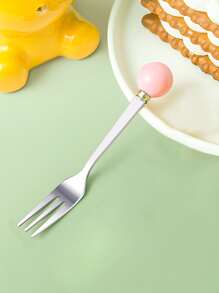 1入組不銹鋼叉 - 粉色 - 查看 1