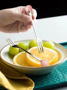 1入組不銹鋼叉 - 粉色 - 查看 2