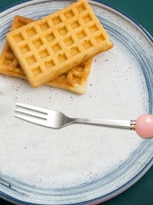 1入組不銹鋼叉 - 粉色 - 查看 4