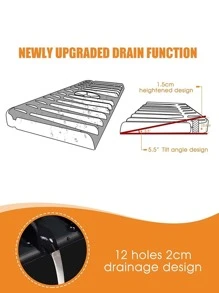 1pc Kitchen Sink Splash Guard, Kitchen Guard For Faucet, Kitchen Splash Guard For Sink, Silicone Faucet Mat, Sink Splash Guard Behind Faucet - Black - View 5