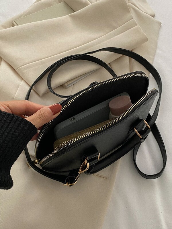 Classic Versatile Fashion Crocodile Pattern Tote Bag, Women'S Crossbody