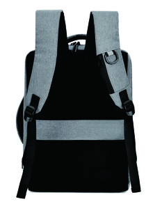 男士雙色USB充電端口電腦雙肩包 - 彩色 - 查看 2