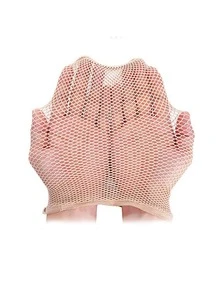 1入組假髮網紗帽子 - 卡其色 - 查看 2