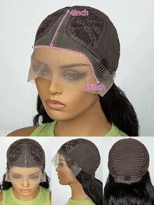 13*4 Lace Front Long Curly Synthetic Wig - Black - View 7