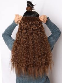 夾片長款卷合成纖維接髮 - Light Brown - 查看 1