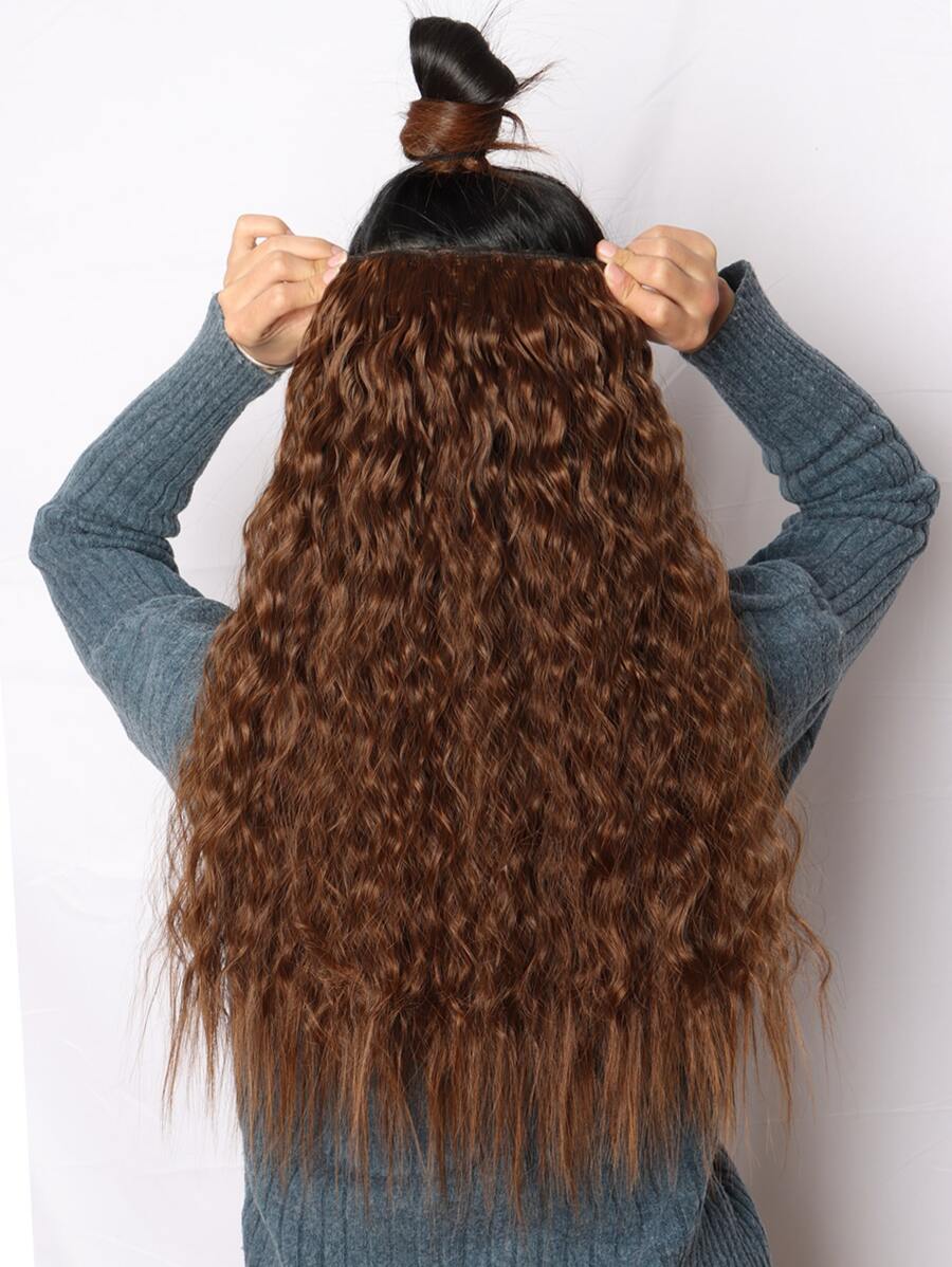 夾片長款卷合成纖維接髮 - Light Brown - 查看 1