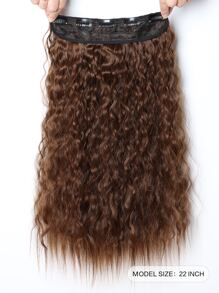 夾片長款卷合成纖維接髮 - Light Brown - 查看 2