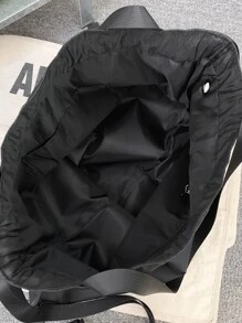 極簡束口背包 - 黑色 - 查看 7