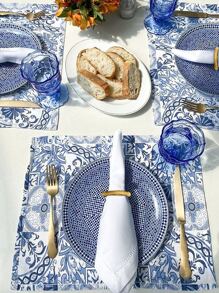 6入組竹節設計餐巾環 - 米色 - 查看 4