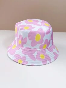 Floral Print Bucket Hat - Multicolor - View 2