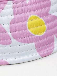 Floral Print Bucket Hat - Multicolor - View 4